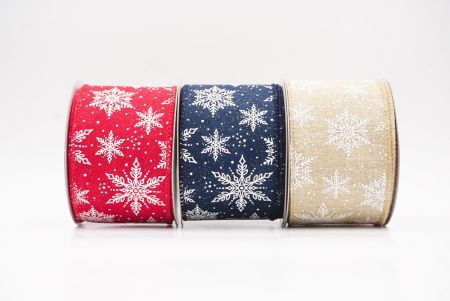 Festive Christmas Snowflake Wired Ribbon_KF9759.KF9760.KF9761.KF9752.KF9763.KF9764.KF9765.KF9766 (3)